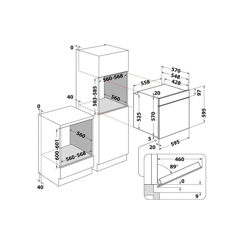 Forno elettrico Hotpoint - FA2844HIXHA