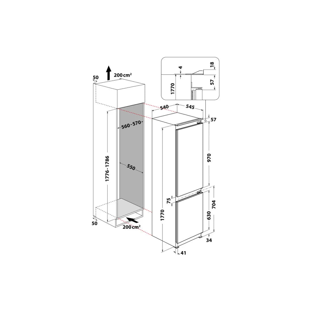 Frigorifero combinato Hotpoint - BCB7030D2