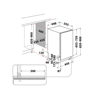 Lavastoviglie slim Indesit - DI9E2B10